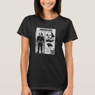 Camiseta Figura de Ação Shakespeare Angustiado Bardolater