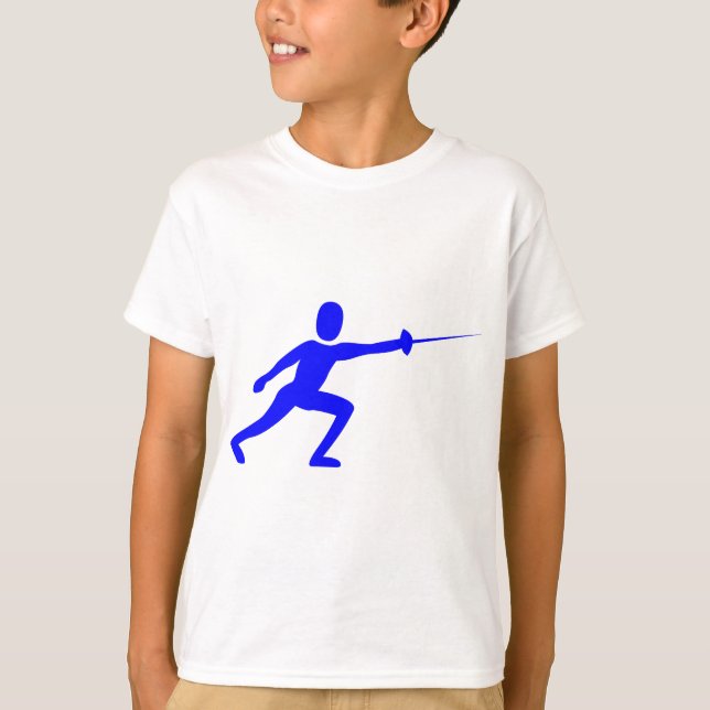 Camiseta Figura de cerca - Azul (Frente)