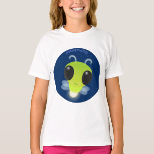 Camiseta Figura de desenho animado com inseto brilhante ver