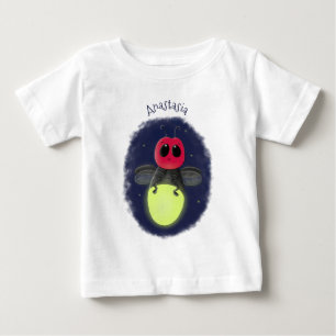 Camiseta Figura de desenho animado com inseto de raio