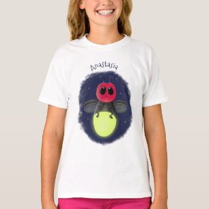 Camiseta Figura de desenho animado com inseto de raio