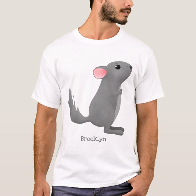 Camiseta Figura de desenho animado da cinza chinesa (Frente)