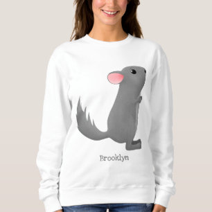 Camiseta Figura de desenho animado da cinza chinesa
