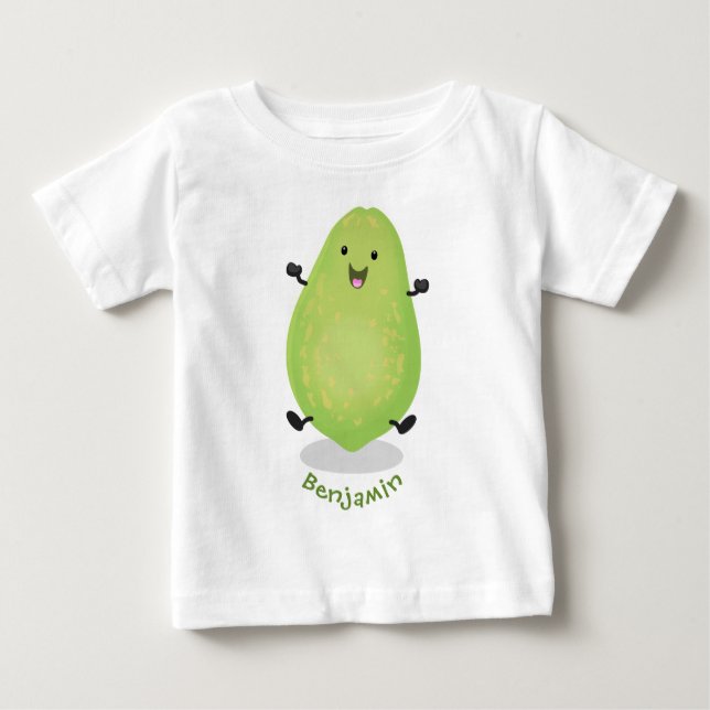 Camiseta Figura de desenho animado da pata de papaya kawaii (Frente)