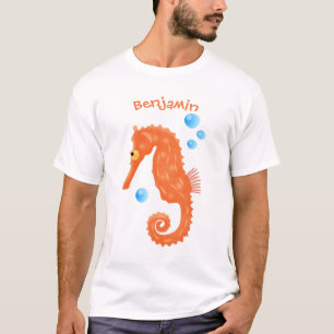 Camiseta Figura de desenho animado das bolhas de laranja-ac