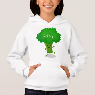 Camiseta Figura de desenho animado de brócolis dançante de