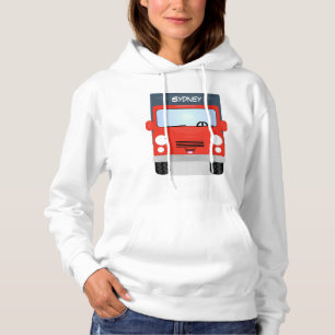 Camiseta Figura de desenho animado de caminhão vermelho-bra