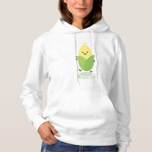 Camiseta Figura de desenho animado de milho feliz
