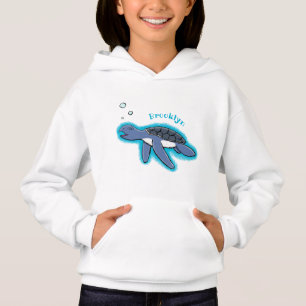 Camiseta Figura de desenho animado de tartaruga-do-mar