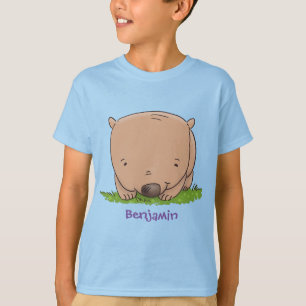 Camiseta Figura de desenho animado de um bebê fofo