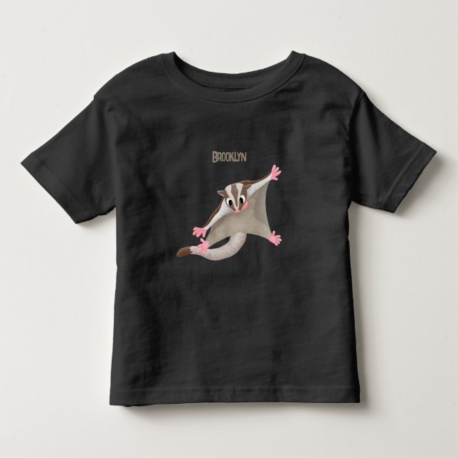 Camiseta Figura de desenho animado de um planador de açúcar (Frente)