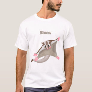 Camiseta Figura de desenho animado de um planador de açúcar