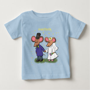 Camiseta Figura de desenho animado do casal do mouse