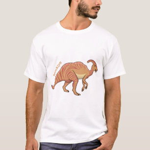Camiseta Figura de desenho animado do dinossauro do parasau