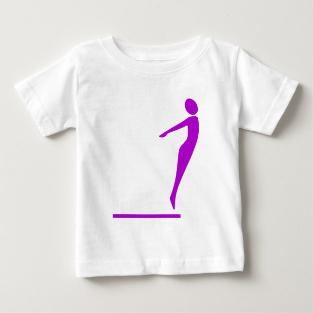 Camiseta Figura de mergulho - Roxo (Frente)