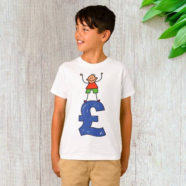 Camiseta Figura de Pau Divertida em Pé sobre Libra (Criador carregado)