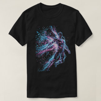 Camiseta Figura de respingo de néon