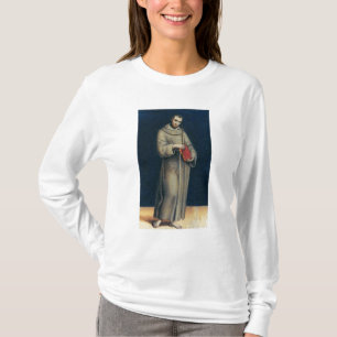 Camiseta Figura de uma monge Franciscan