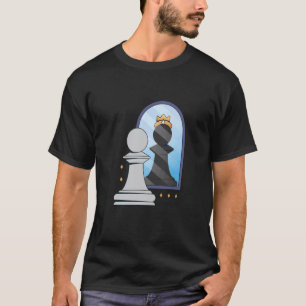 Camiseta figura de xadrez rei jogo rainha cavalo peças cava
