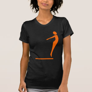 Camiseta Figura do mergulho - laranja