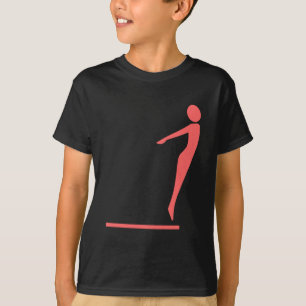 Camiseta Figura do mergulho - rosa tropical