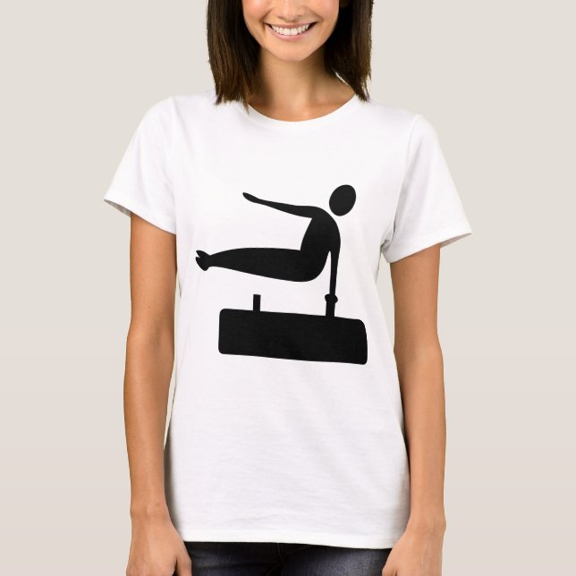 Camiseta Figura em Saltos - Preto (Frente)