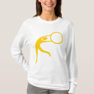 Camiseta Figura ginástica rítmica - âmbar