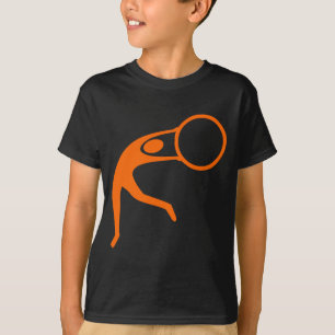 Camiseta Figura ginástica rítmica - laranja