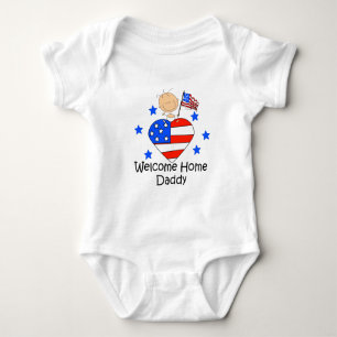 Camiseta Figura Home bem-vinda bebê da vara do pai