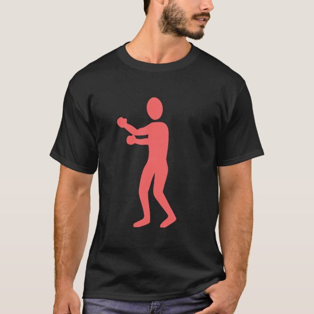 Camiseta Figura in a box - Rosa tropical (Frente)