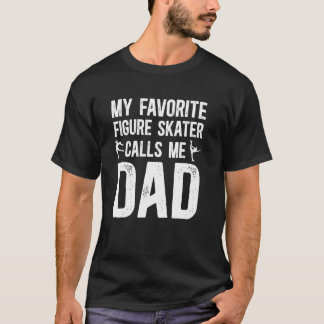 Camiseta Figura Orgulhosa Pai De Patinação De Figura Padre
