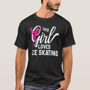 Camiseta Figura Patinando Esta Garota Adora Pular Gelo