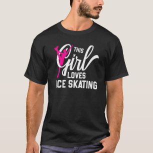Camiseta Figura Patinando Esta Garota Adora Pular Gelo