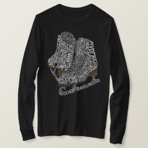 Camiseta Figura Skates Palavra Arte Ice Sking