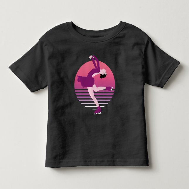 Camiseta Figura Skating Girl - Arte Da Dança De Gelo (Frente)