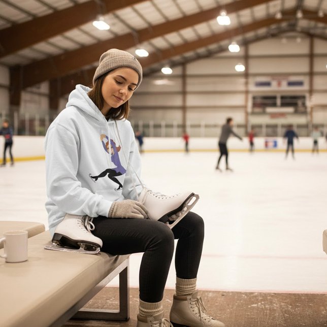 Camiseta Figura Sking Womens Hoodie (Criador carregado)