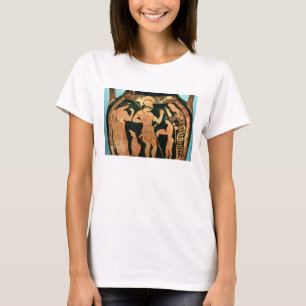 Camiseta Figura vermelha vaso do sótão que descreve um