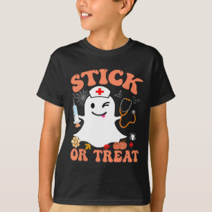 Camiseta Figuras De Dia de as Bruxas engraçado De Enfermeir