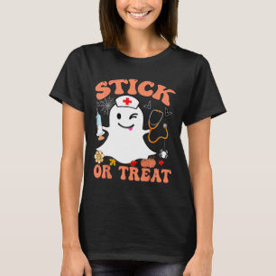 Camiseta Figuras De Dia de as Bruxas engraçado De Enfermeir