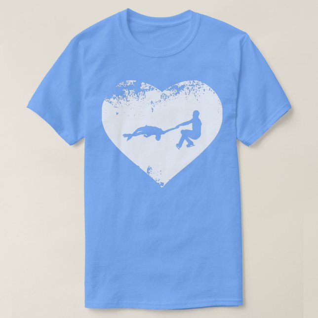 Camiseta figuras de patinação de gelo dançando 25 (Frente do Design)