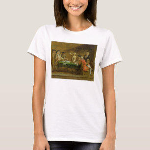 Camiseta Figuras em uma taberna ou em uma casa do café,