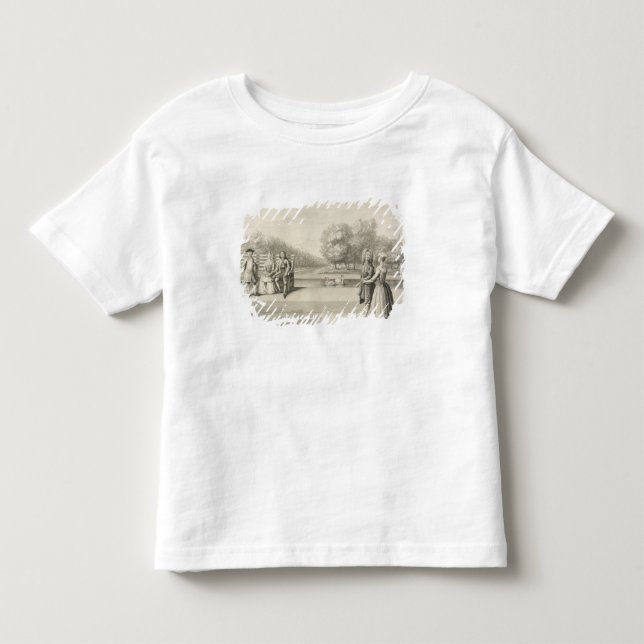 Camiseta Figuras no banco da água longa, Hampton Cou (Frente)