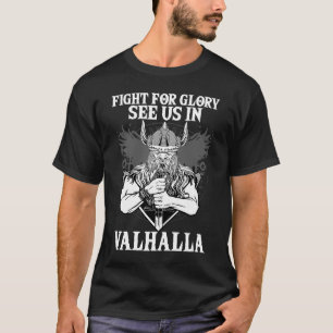 Camiseta Figuras Para Glória Nos Vejam Em Valhalla I Valhal