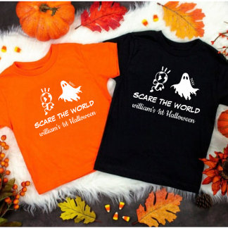 Camiseta Figurino 1 rua Halloween Pumpkin Engraçado Bebê