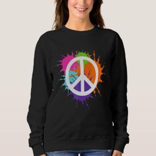 Camiseta Figurino Colorido De Símbolo De Paz Concebido Para