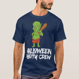 Camiseta Figurino Correspondente ao Halloween do Orc Troll