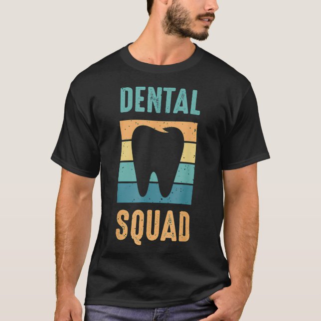 Camiseta Figurino da Esquadra Dental para o Assistente Dent (Frente)