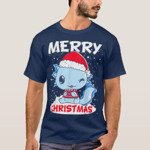 Camiseta Figurino da Neve Natal Papai Noel Kawaii Otaku Ao