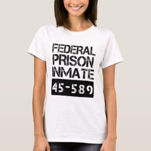 Camiseta Figurino da Prisão Federal de Halloween