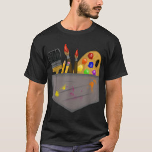 Camiseta Figurino de Artista Bonito - Pincel Pintor de Arte
